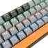 Клавиатура Redragon Fizz,  USB, серый оранжевый [72600]